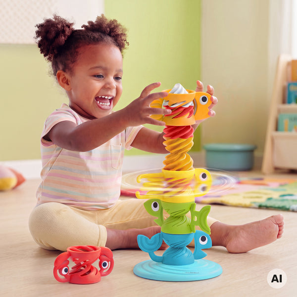 Slide 'N' Spin stacker