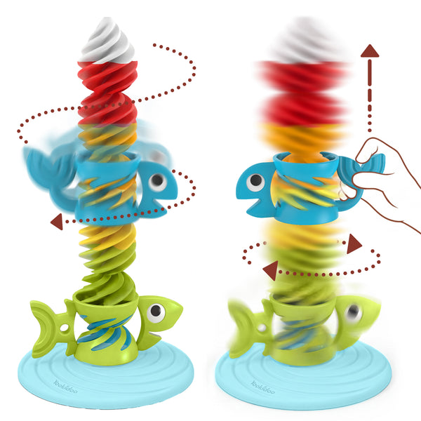 Slide 'N' Spin stacker