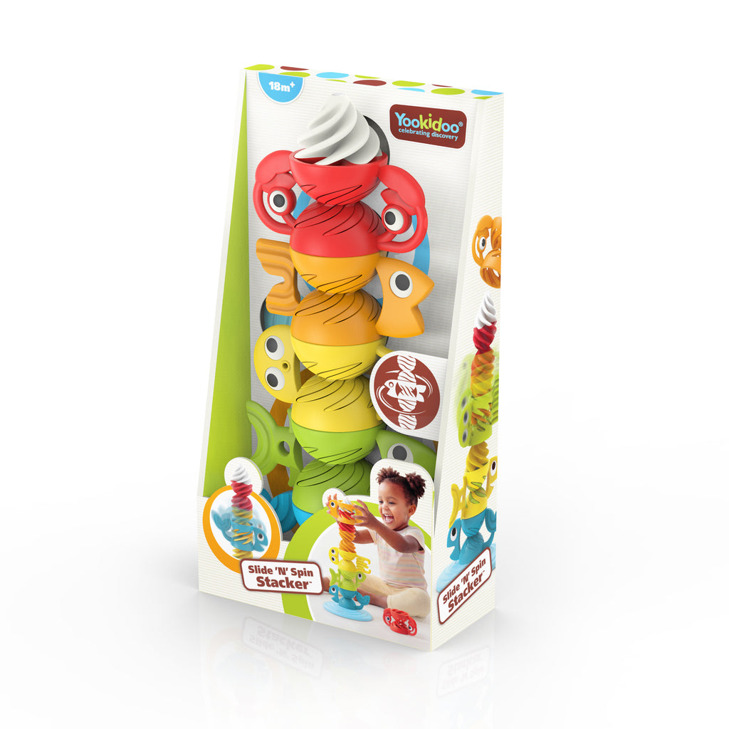 Slide 'N' Spin stacker