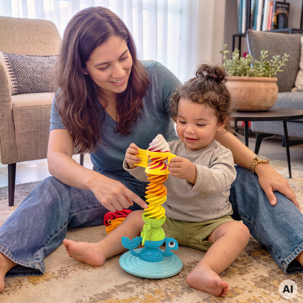 Slide 'N' Spin stacker